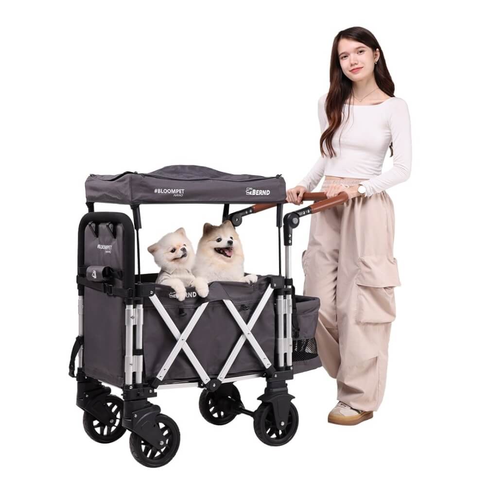 รถเข็นสัตว์เลี้ยง BERND BLOOM PET NANO - สีเทา